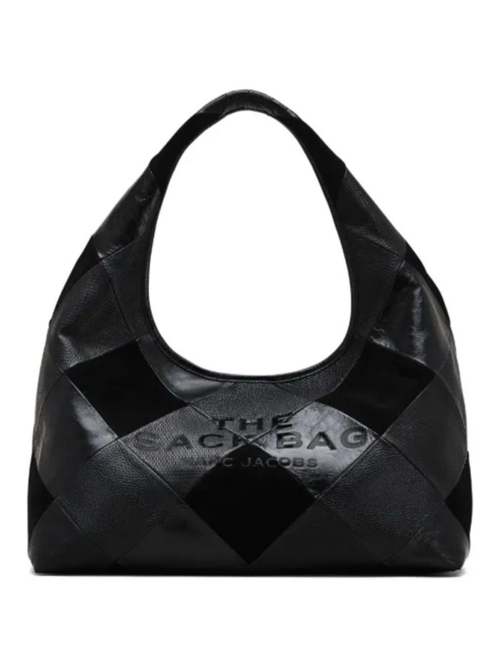 Marc Jacobs Black Patchwork Leather Shoulder Bag